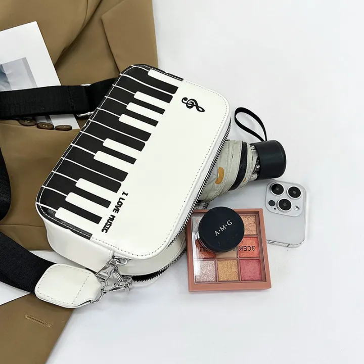 Fashion%20Note%20Girl%20Piano%20Black%20&%20White%20Small%20Square%20Bag%20New%20Bag%20Bag%20Women's%20Bag%20One%20Shoulder%20Crossbody%20Bag%20-%20Image%204