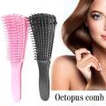【Daily Necessities For Anyone Store】Octopus Detangling hair Brush Scalp Massage Silicone  Women Curly Wide Professional Anti Knot Air Cushion Salon. 