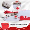 Poweka Hand Sewing Machine Mini Portable Electric Sewing Machine for Beginners and Adults Fast Sewing Suitable for Clothing, Fabrics, Travel Home. 