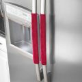 1 Pair Refrigerator Handle Cover Practical Doorknob Door Handle Cover Double-Door Fridge Gloves Kitchen Tools, Red.