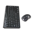 Rapoo 8000S Black Wireless Keyboard & Mouse Combo with Bangla.
