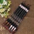 Water Brush Pen Set 6pcs Chinese Calligraphy Color Piston Fill for Practicing On Water-WritingCloth. 