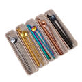 Durable Milk Tea Straw Straw Alternative To Plastic Food-Grade Metal Straw Stainless Steel Straw Set Creative Beverage Straw. 