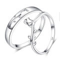 Jin Jiahua fashion couple rings silver-plated open men and women pair rings, roses, live rings, rings, wholesale manufacturers.