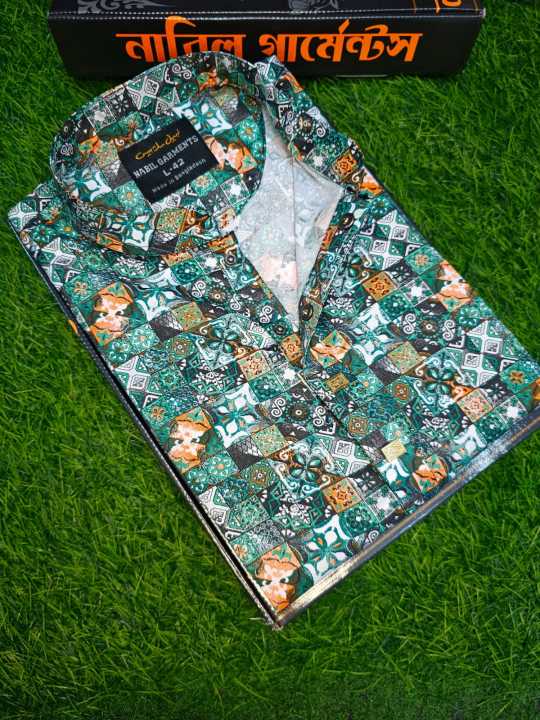 Men's%20Panjabi%20print%20work%20Exclusive%20Collection%20Multicolor%20Panjabi%20For%20Men%20-%20Image%202