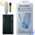 Premium UV Tempered Glass For Tecno Camon 40 Pro Screen Protector Curved with Liquid Glue and UV Light -Transparent Clear. 