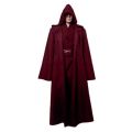 【Alien Alien】 Darth Vader Cosplay Clothes Terry Jedi Black Robe Jedi Knight Hoodie Cloak Halloween Cosplay Costume Cape For Adult. 