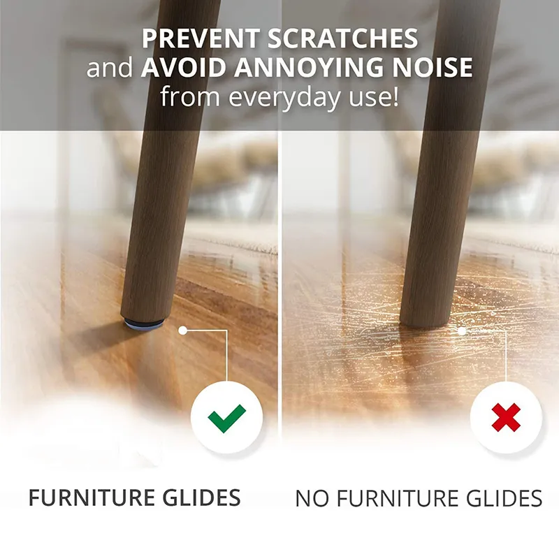 40pcs Furniture Sliders Table Feet Slider Pad Floor Protector