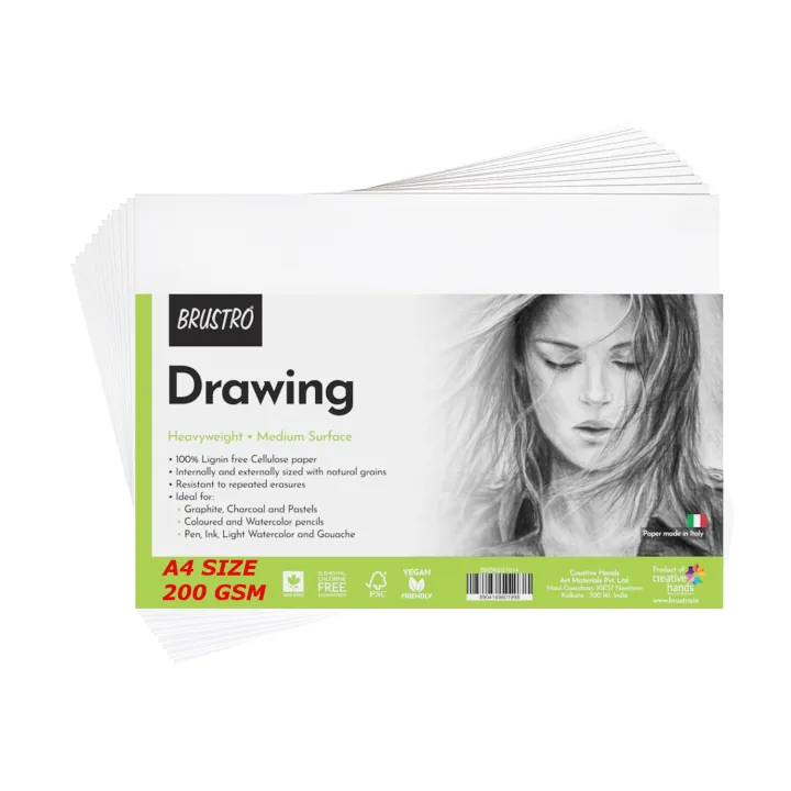 Brustro%20Drawing%20Paper%20A4%20-%2024%20Sheets%20200gsm%20-%20Image%203