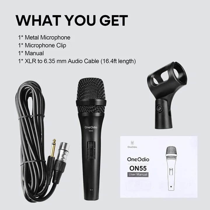 OneOdio%20ON55%20Wired%20Vocal%20Microphone%20with%2016.4ft%20XLR%20Cable%20&%20Mic%20Clips,%20ON/Off%20Switch,%20Metal%20Female,%20Cord%20Handheld%20Vocalist%20Mic%20for%20Singing,%20Speech,%20Wedding,%20Outdoor%20Activity,%20Guitar%20Amp,%20Mixer%20-%20Image%208