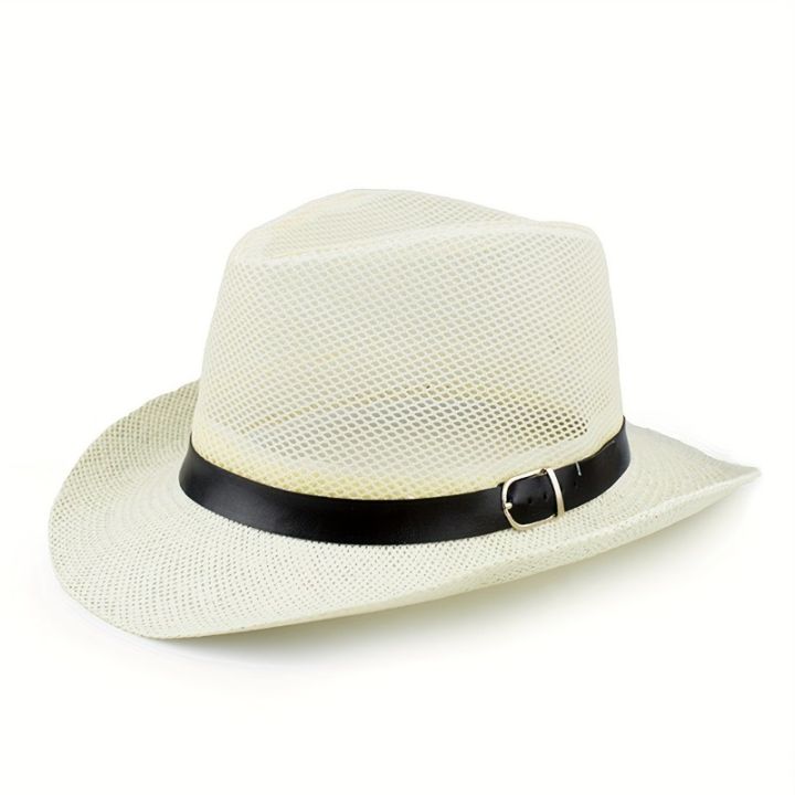 Hats%20for%20Men%20Middle-aged%20and%20Elderly%20Summer%20Linen%20Sun%20Hat%20Small%20Top%20Hat%20Sun%20Block%20Hat%20Outdoor%20Straw%20Hat%20-%20Image%203