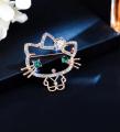 HELLO KITTY brooch for women crystal Rhinestone lightweight brooch hijab safety pin for girls and women.