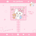 Cartoon original handheld makeup mirror, portable cute handle type high-definition small mirror, portable square make-up students.