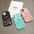 BILI for OnePlus Nord CE 2 5G Back Cover Cute Kitty Pattern Design Wavy Soft Silicone Mobile Phone Covers. 