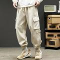 Summer Trousers Comfortable Cargo Pants Streetwear Dress-up Cool Deep Crotch Summer Trousers. 