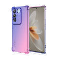 lthmy for Vivo V27 5G Gradient Color Case Cover Soft TPU Silicone Phone Cases Back Cover Shockproof Casing.