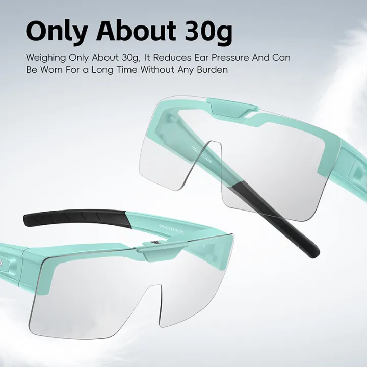 WEST%20BIKING%20Cycling%20Sunglasses%20Flip%20Up%20Photochromic/Polarized%20Lens%20Sunshades%20Glasses%20MTB%20Road%20Bike%20Fit%20Over%20Driving%20Goggles%20-%20Image%205