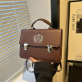 Japanese new JK uniform bag one shoulder hand double shoulder black hand-held Cambridge bag college style postman simple bag. 