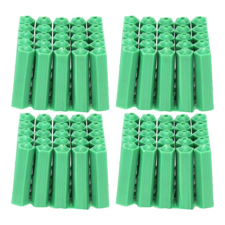 100Pcs%20M6%20Expansion%20Pipe%20Plastic%20Wall%20Plug%20Fixing%20Tube%20Green%20H%20MF%20-%20Image%204