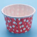 100X Paper Cupcake Baking Cups, Red Dot : 3.8cm x 3cm x 5cm. 