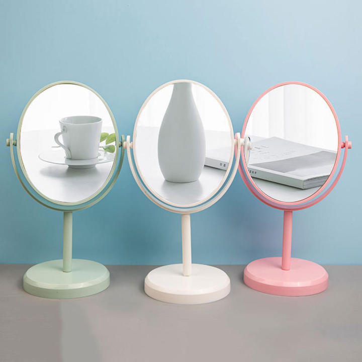 Desktop Beauty Mirror Lighted Vanity Mirror Princess-style Makeup Mirror Girls' Dressing Table Mirror Rotatable Makeup Mirror