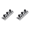JDXHLAU 2X Electric Guitar String Locking Nut for Tremolo Bridge 42.2mm Silver. 