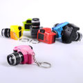 Mini Camera Keychain SLR Camera Keychain Car Key Chain Key Ring LED Flashlight Colorful Kaca Key Chain For Gift Wholesale.
