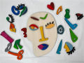 Wooden Montessori Puzzles, Art Puzzle Set, 26 Wooden Montessori Puzzles, Picasso Kids Art Puzzle Set. 