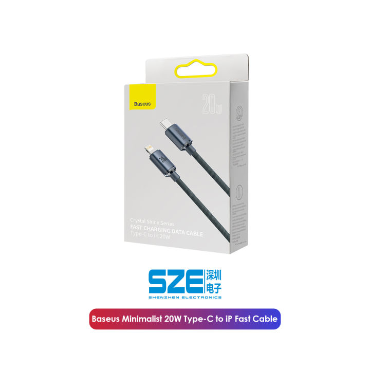 Baseus 20w Minimalist Series Fast Charging Data Cable Type C to Lightning