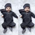 【Broad Sunlight shop】(NEW)Kids Baby Boy Warm Infant Romper Jumpsuit Bodysuit Hooded Clothes Sweater Outfit. 