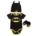 3 Pcs Newborn Baby Clothes Outfits Long Sleeve Romper + Cartoon Shape Hat + Shoes.