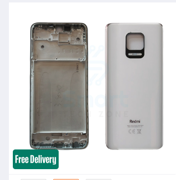 Full Body Housing for Xiaomi Redmi Note 9 Pro 4G (Front LCD Frame Panel and Back Panel)