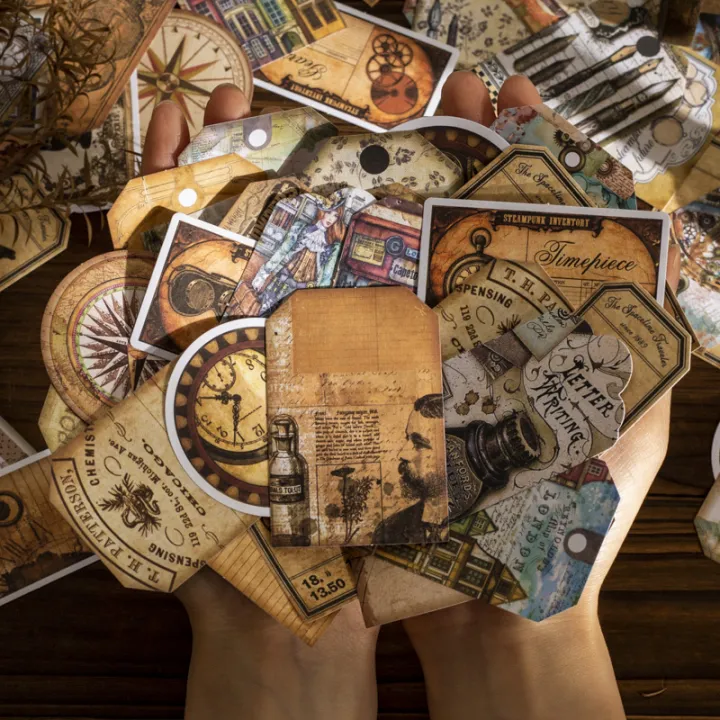 30pcs/pack%20Vintage%20items%20Stickers%20Kit%20for%20DIY%20Scrapbooking%20Art%20Collage%20Hand%20Made%20Planner%20Collage%20Material%20Craft%20Supplies%20Amour%20zii%20-%20Image%202