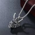 Punk Hop Rock Necklace Jewelry Horror Halloween Gift Exquisite Gothic Ghost Pendant Necklace Men's Classic Retro. 