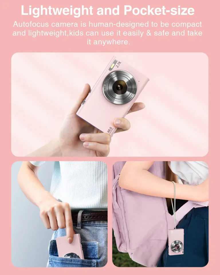 Digital Camera Autofocus Vlogging Camera HD 48MP with