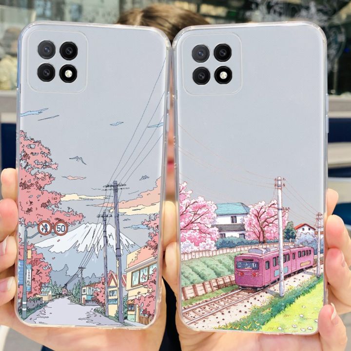Clear%20Slim%20Soft%20Coques%20For%20Oppo%20A73%205G%20Phone%20Case%20Back%20Cover%20Couple%20Heart%20Cartoon%20Flower%20Painted%20Funda%20For%20Oppo%20A73%20CPH2161%20Etui%20-%20Image%205