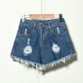 Hole Irregular Large Size Denim Shorts Female Jeans Women High Waisted Short New Femme Push Up Skinny Slim Denim Shorts 4XL. 