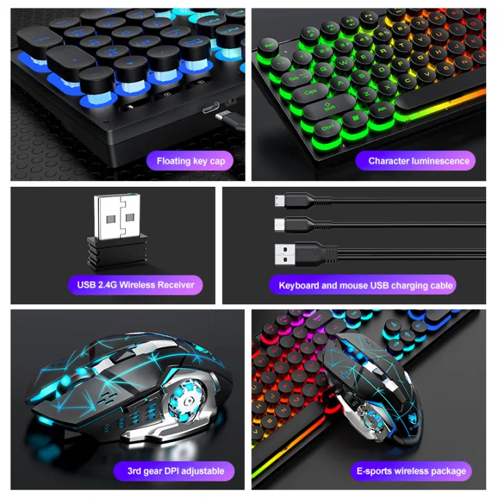 T-WOLF%20Thunderwolf%20TF-380%20Rechargeable%20Wireless%20Keyboard%20Mouse%20Glowing%20Gaming%20Computer%20Keyboard%20&%20Mouse%20Combo%20Spanish%20-%20Image%203