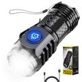 Mini Flashlight Super Power Three-Eyed Monster Rechargeable LED Torch.