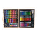 150pcs High quality School Stationery Drawing Supplies Wooden Box Full Color Art Painting Set for Kids.