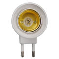 220V E27 Adapter Screw Mouth Night Light Lamp Holder Switch Round Foot Wall Type Mobile Lamp Shades.