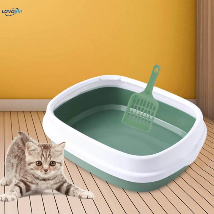 Cat%20Bedpan%20Detachable%20Semi%20open%20Litter%20Box%20for%20Bunny%20Cats%20Supplies%20Kitty%20Green%20-%20Image%203