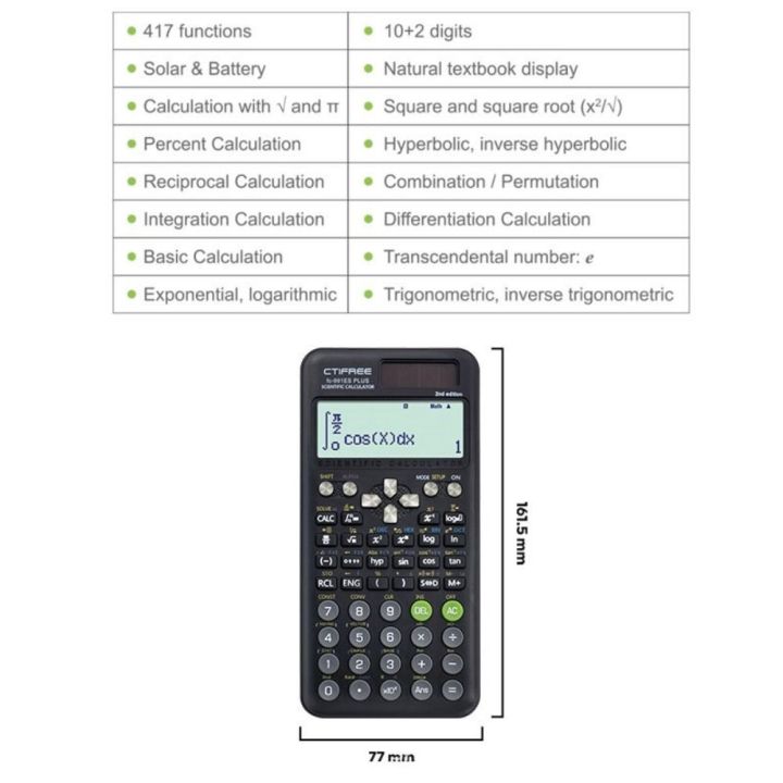 Creative%20Portable%20991ES%20Plus-2nd%20Edition%20Scientific%20Calculator%20with%20Protective%20Case%20417%20Function%20Matrix%20Complex%20Number%20Calculator%20Student%20Stationery%20Mathematics%20Study%20Tool%20-%20Image%202
