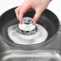 5Pcs Stainless Steel Scrubber with Handle,Heavy Duty Dish Scrubber Cleaning Brush for Pots, Pans Easy to Use.