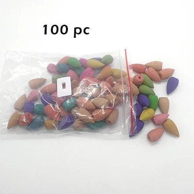 【Daily Necessities For Anyone Store】Mountain Handicraft Incense Holder Ceramic Backflow Waterfall oke Incense Burner Censer Holder Gift Decor