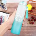 Hello Master Glass Drinking water Bottle 480ml-Water Bottle - Colour Blue. 