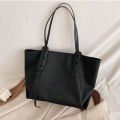 Trendy High-capacity Women's Handbags Simple Fashion Tote Bags Casual Waterproof Large Shoulder Underarm Bag - 1208. 