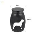 Pet Cremation Urn Memorial Keepsake Box Ash Urns for Dogs Commemorate Metal Supplies Lightweight Funeral Easily to Carry Casket Container. 