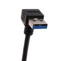 USB 3.0 Right Angle 90degree Extension Cable , 20cm. 