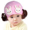 【No-profit】 Rabbit Animal Baby Girls Boys Woolen Yarn Knit Wig Hat Skull Cap Beanie. 